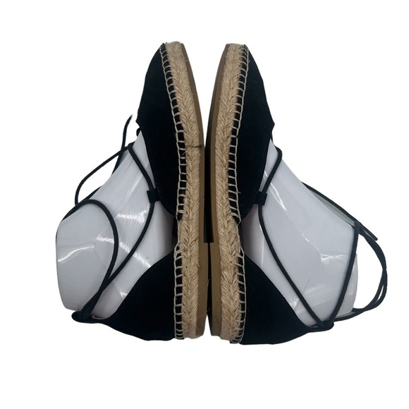 Mossimo Supply Co Black Suede Espadrille Closed Toe Shoes Size 7 Women’s - Picture 7 of 10